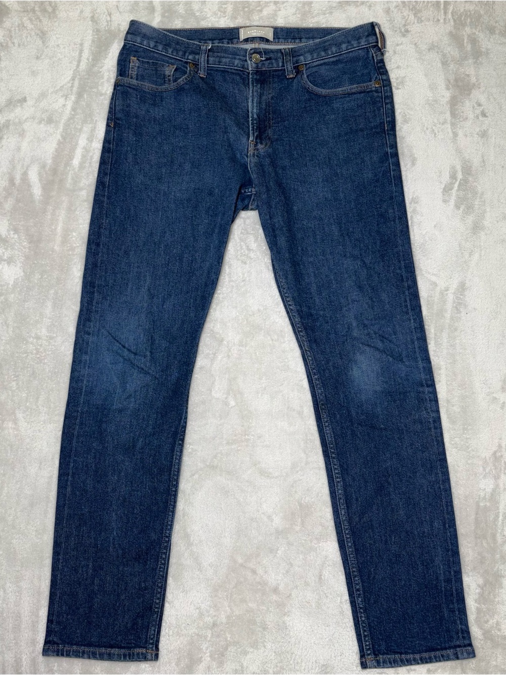 Everlane The Selvedge Slim-Fit Jean Dark Indigo Rinse Men’s Denim Size 33X32